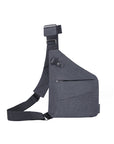 Anti-theft shoulder crossbody bag with multiple pockets