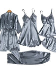 Audrey - 5 Piece Satin Set