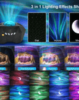 Aurora Moon Projector with Music Bluetooth Speaker