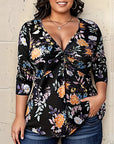 Ava - Plus Size Top with Floral Print
