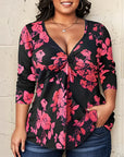 Ava - Plus Size Top with Floral Print