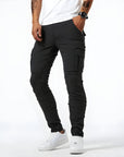 Bartosz – Elastic Denim Cargo Trousers