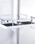 Bathroom Rod Shower Storage Rack Holder