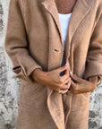 Baylea – Casual Single-Breasted Wool Coat