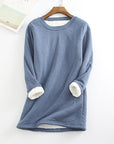Bessie – Crew Neck Cotton Casual Sweatshirt