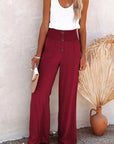 Birdie - Linen Wide Leg Trousers