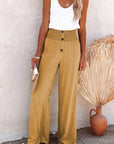Birdie - Linen Wide Leg Trousers