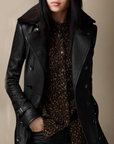 Birgit – Luxurious Leather Trench Coat