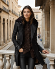 Birgit – Luxurious Leather Trench Coat