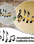 Black Music Note Wall Sconce