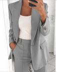 Blazer and Trousers Set for Women - Comfortable and Airy