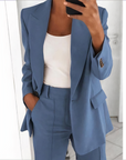 Blazer and Trousers Set for Women - Comfortable and Airy