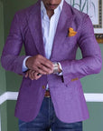 Blazer with Pockets for Men - Purple