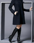 Bluebell – Elegant Hooded Wool Coat
