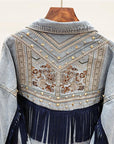 Boho Denim Jacket for Women - Piper