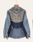 Boho Denim Jacket for Women - Piper