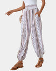 Boho High Waisted Women's Trousers with Relaxed Fit and Elegant Flair