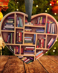 Book Lover's Heart Ornament