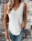 Boudicca - Eyelet Solid Tank Top