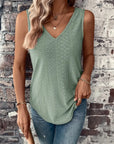 Boudicca - Eyelet Solid Tank Top