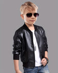 Boys' Cool Jacket with Stand-Up Collar and Zip - Raffy