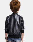Boys' Cool Jacket with Stand-Up Collar and Zip - Raffy
