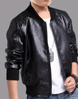 Boys' Cool Jacket with Stand-Up Collar and Zip - Raffy
