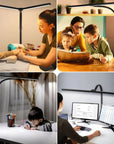 BriLight – Modern Double LED Desk Lamp for Stylish Lighting