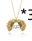 Bring a smile with this symbolic sunflower necklace.