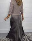 Camryn – Elegant and Stylish Round Neck Pleated Dresses