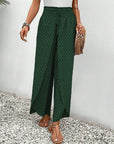 Carla - Wide Trousers with Geometric Pattern