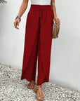 Carla - Wide Trousers with Geometric Pattern