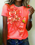 Carlisa - T-Shirt with Floral Print