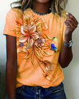 Carlisa - T-Shirt with Floral Print