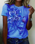 Carlisa - T-Shirt with Floral Print