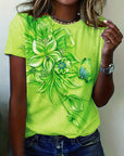 Carlisa - T-Shirt with Floral Print