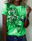 Carlisa - T-Shirt with Floral Print