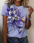 Carlisa - T-Shirt with Floral Print