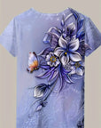 Carlisa - T-Shirt with Floral Print