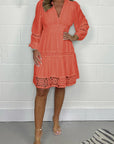 Caroline - Lace Cotton Dress