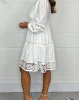 Caroline - Lace Cotton Dress