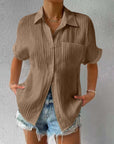 Casual Button-Up Shirt with Collar