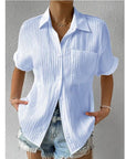 Casual Button-Up Shirt with Collar