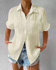 Casual Button-Up Shirt with Collar