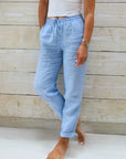 Casual Linen Trousers for Women - Denzy