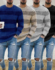 Casual jumper with round neck for men - perfect for spring