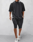 Casual shirt and shorts set for men - Mitch