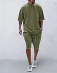 Casual shirt and shorts set for men - Mitch