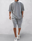 Casual shirt and shorts set for men - Mitch