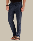 Casual summer trousers with elastic waistband for men - Frego